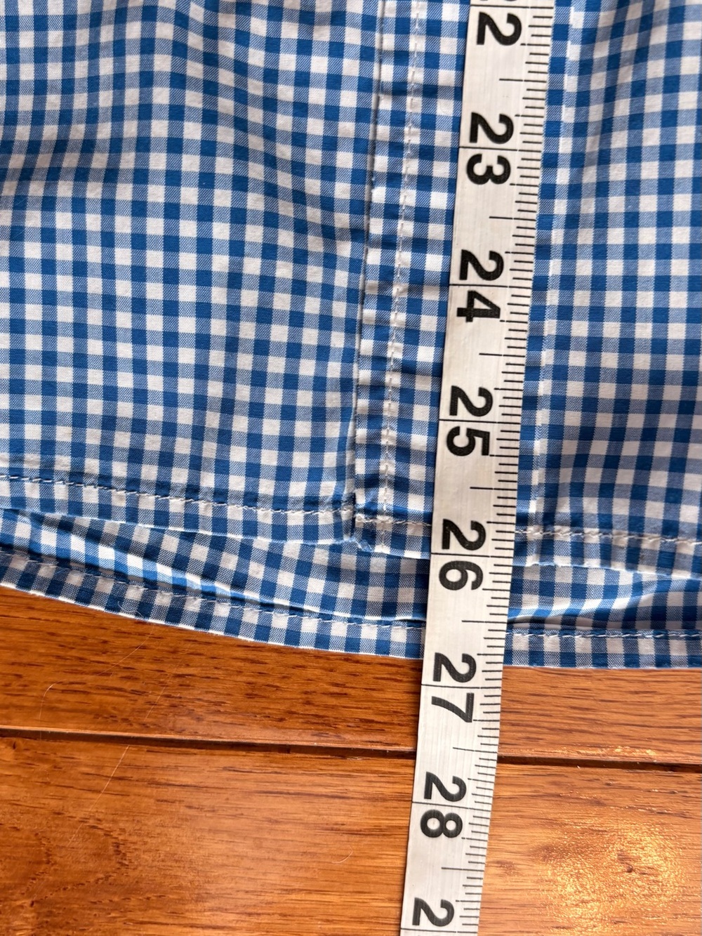 GAP Mens Medium Classic Blue & White Gingham Button-Down Shirt -100% Cotton - Picture 14 of 14